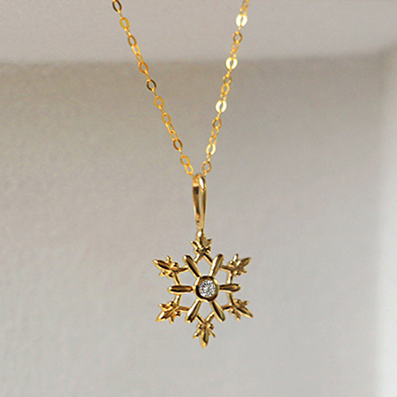 Snowflake Necklace - Joan (Solid Silver)