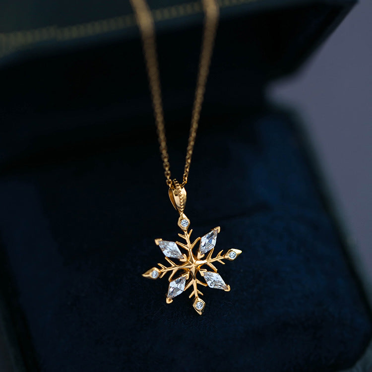 Snowflake Necklace - Faith (Solid Silver)