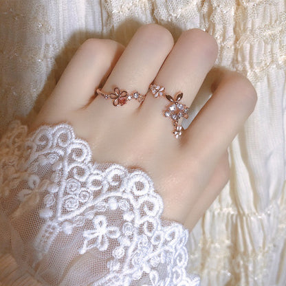 Floral Rose Gold Ring (2 Styles)