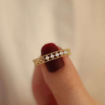 Baroque Ring - Regina (Solid Silver)
