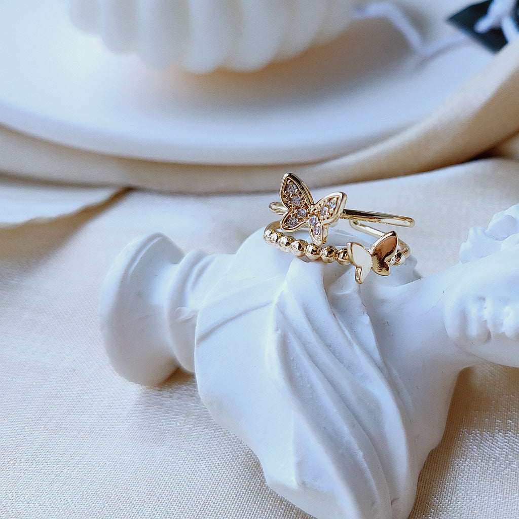 Butterfly Ring - Jessica (Gold/Silver)