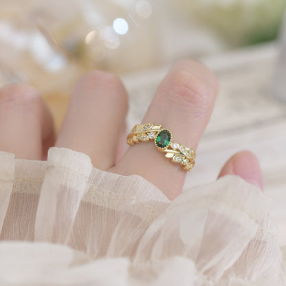 Baroque Emerald Ring - Taryn