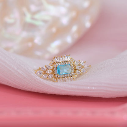 [Clearance] Blue Gemstone Ring - Arielle