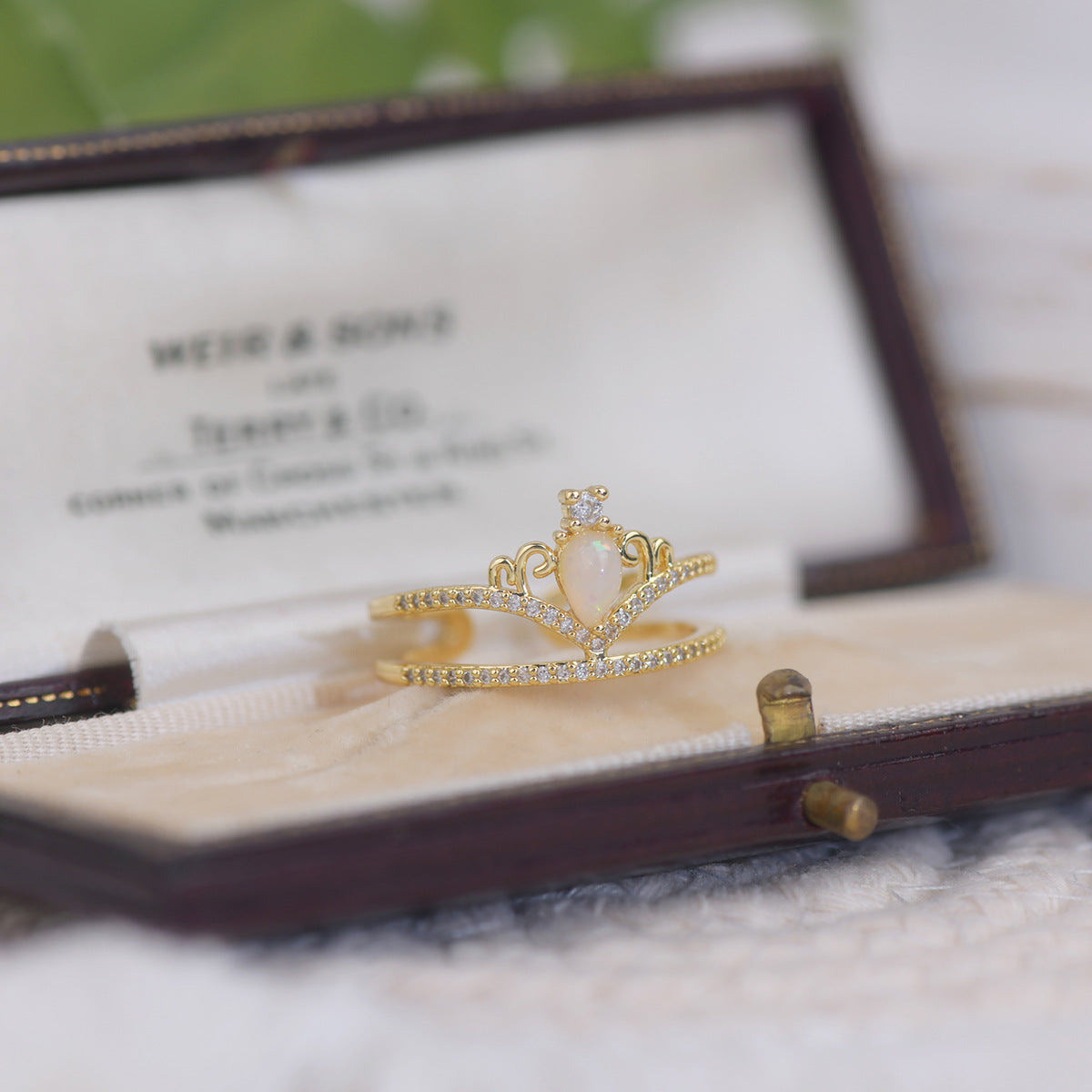 Opal Tiara Ring Set