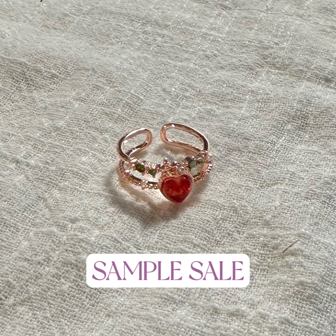 [Clearance] Floral Heart Ring - Natalie