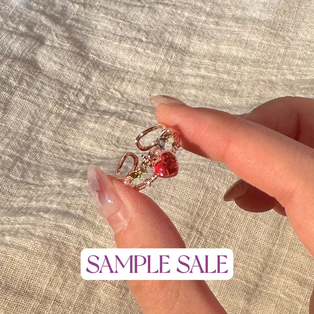 [Clearance] Floral Heart Ring - Natalie