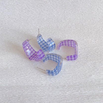 [Clearance] Gingham Earrings (3 Colors)