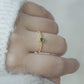 Emerald Ring (Solid Silver)