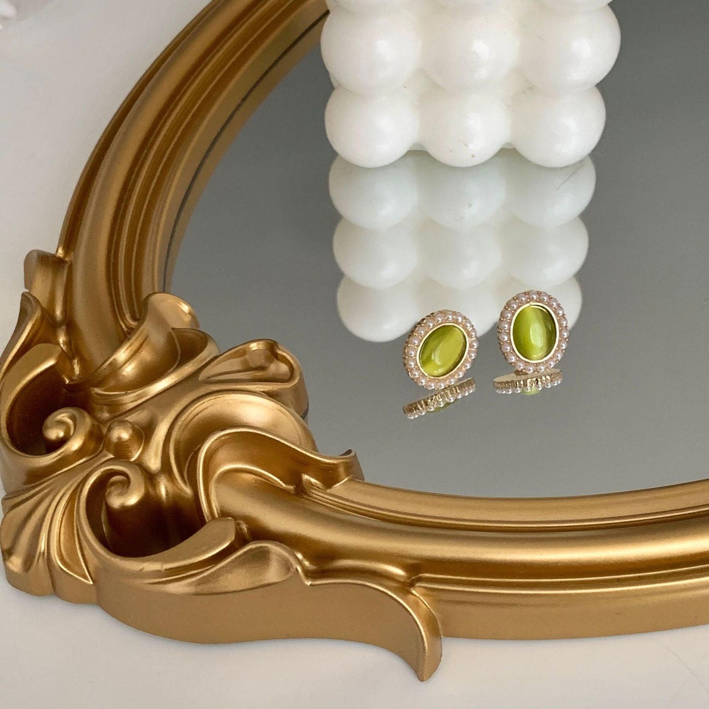 Baroque Stud Earrings - Olivia - Abbott Atelier