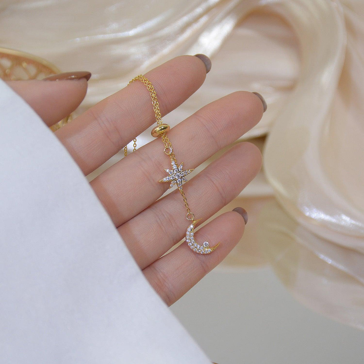 Renee Celestial Necklace - Gold-Plated - Abbott Atelier