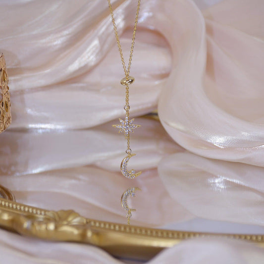 Renee Celestial Necklace - Gold-Plated - Abbott Atelier